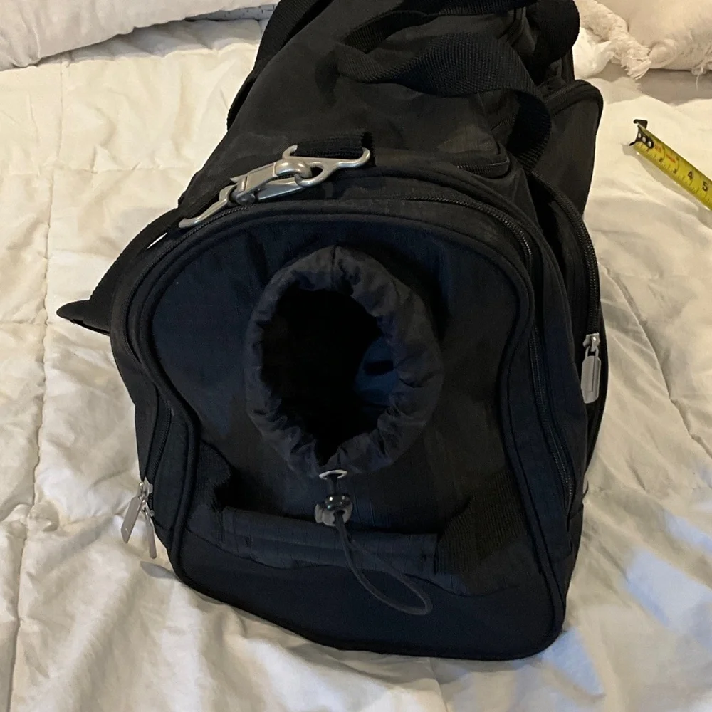 Russell Athletic Black and Red Duffel Bag